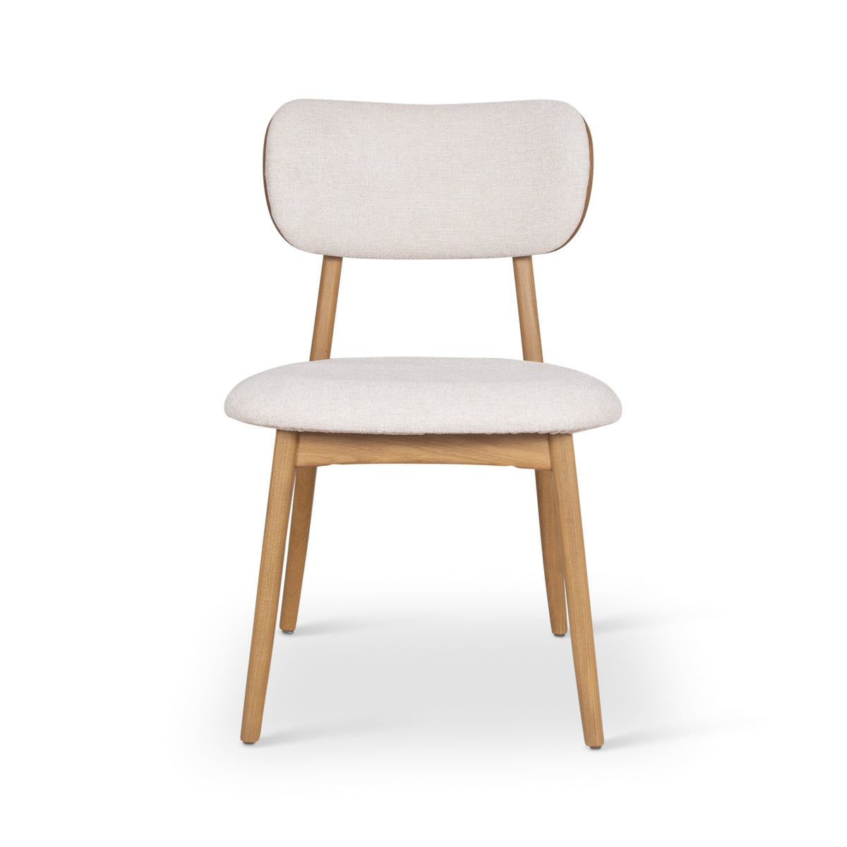 Modern Brazilian Claudia Side Chair Harvest Natural Upholstery - Damasco Frame by Urbia - product view