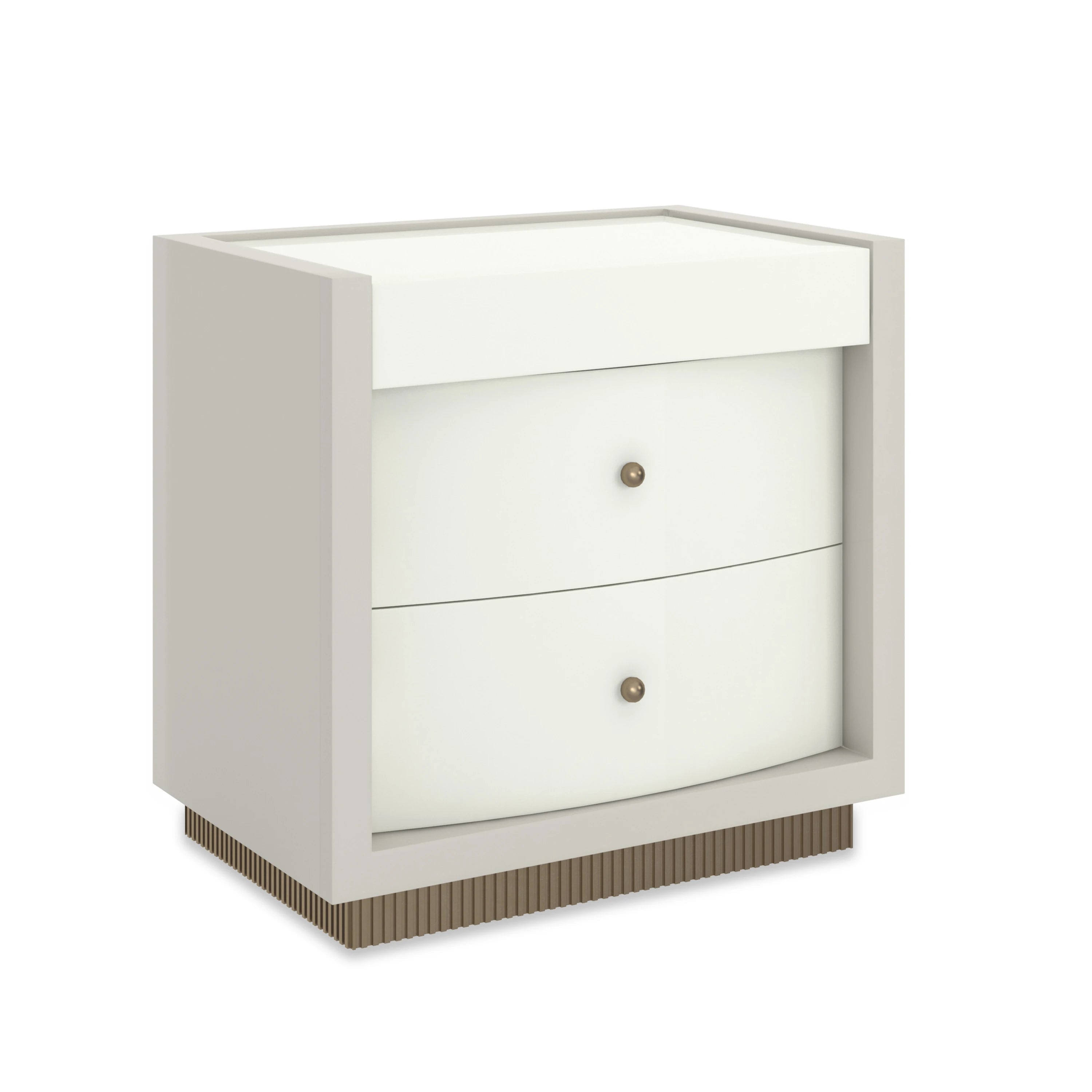 Calais Nightstand Almond Milk 28" by Caracole - view 3