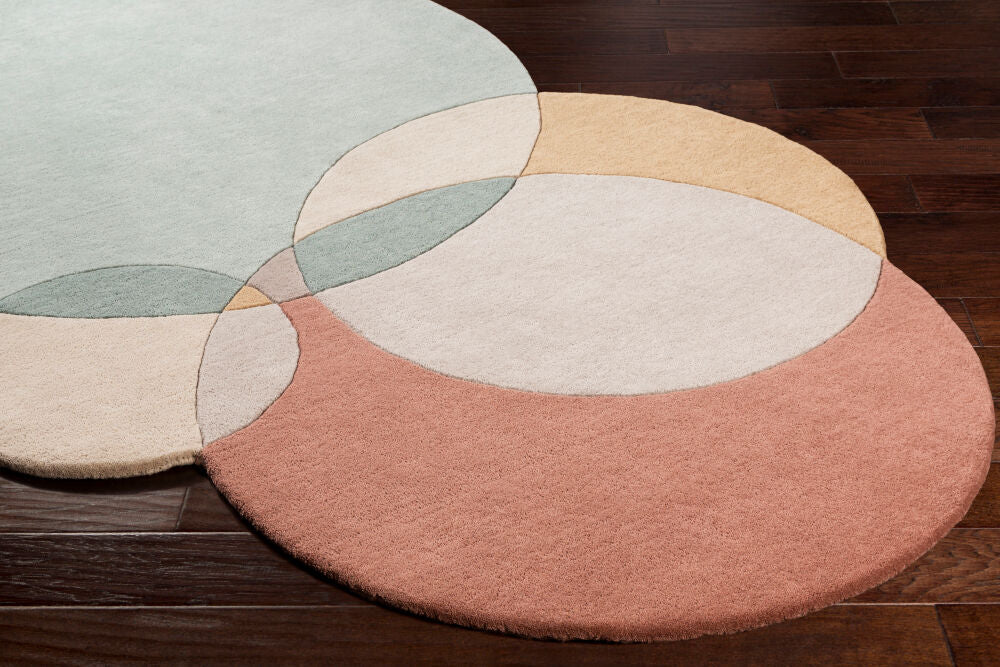 Beck Gray/Tan Handmade Rug - corner