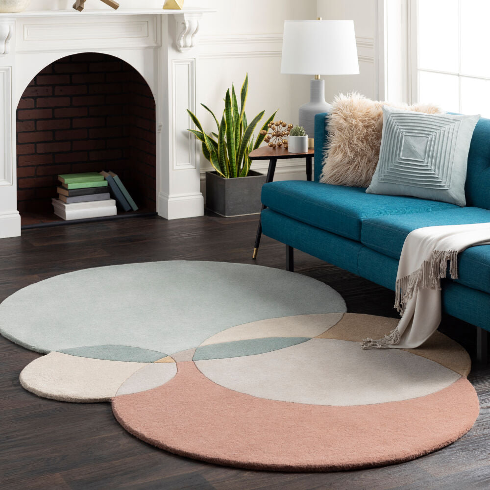 Beck Gray/Tan Handmade Rug - roomscene