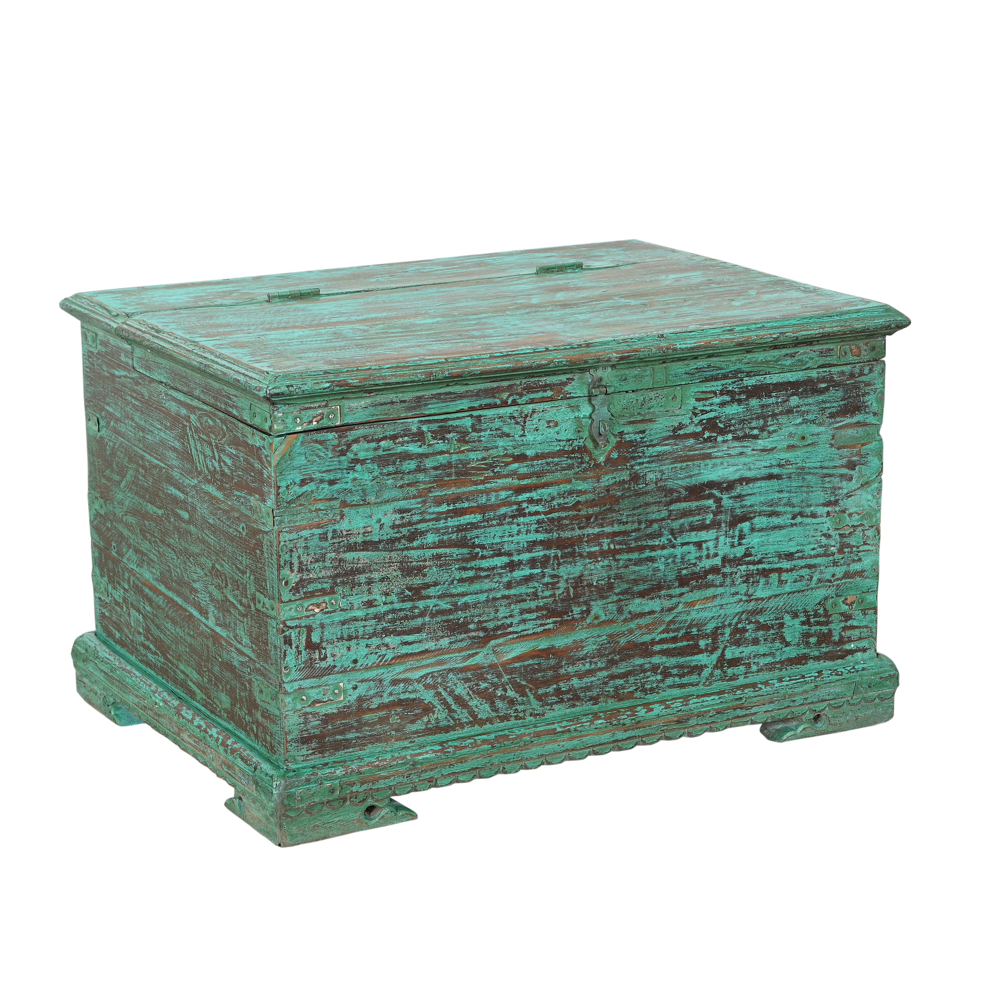 Vintage Teak Trunk Box
