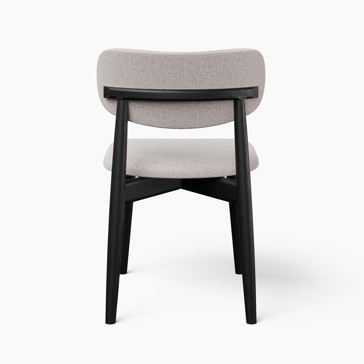 Modern Brazilian Lucia Side Chair Harvest Jute Upholstery - Ebano Frame by Urbia - detail 4