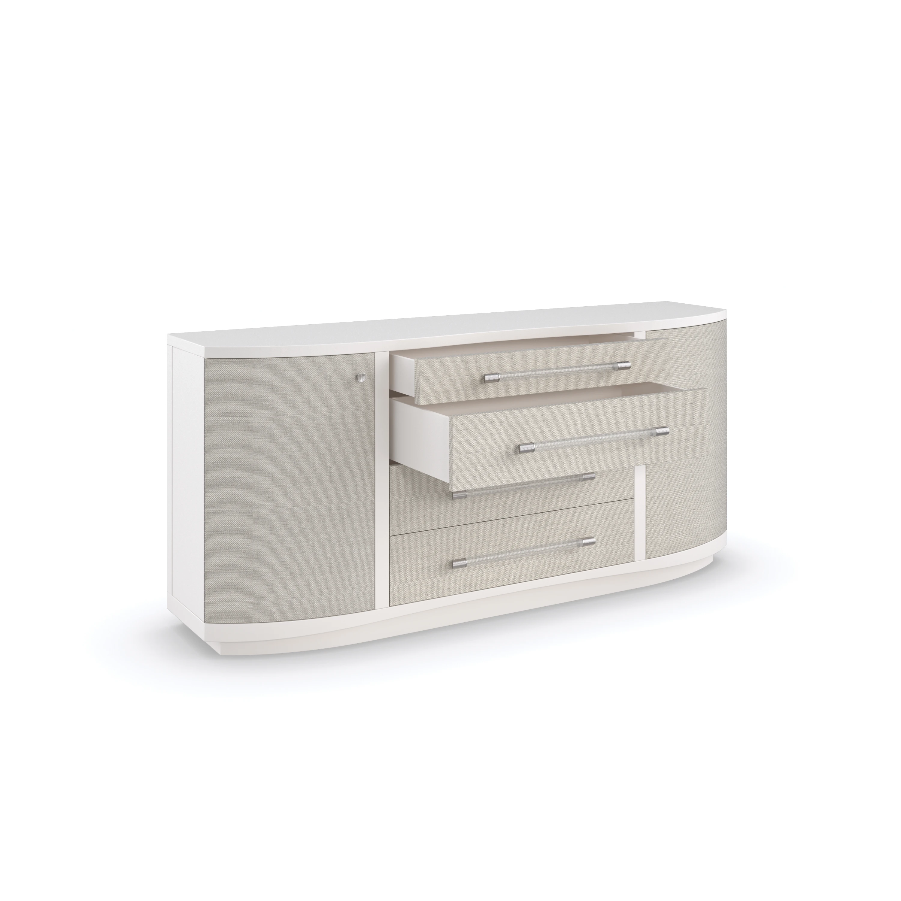 Clear to Me Sun-Kissed Silver Dresser 74" by Caracole - view 5