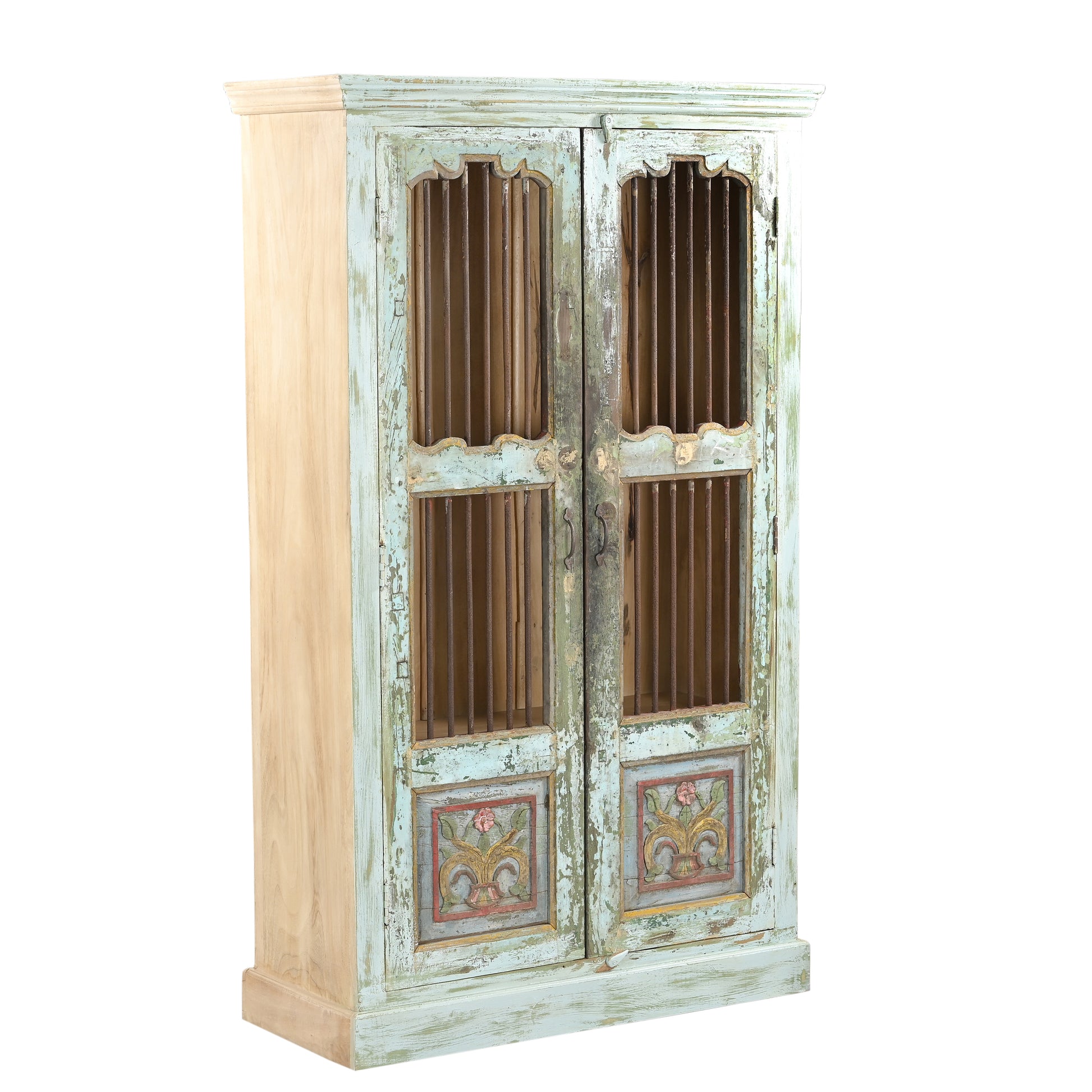 Antique Jali Door Cabinet