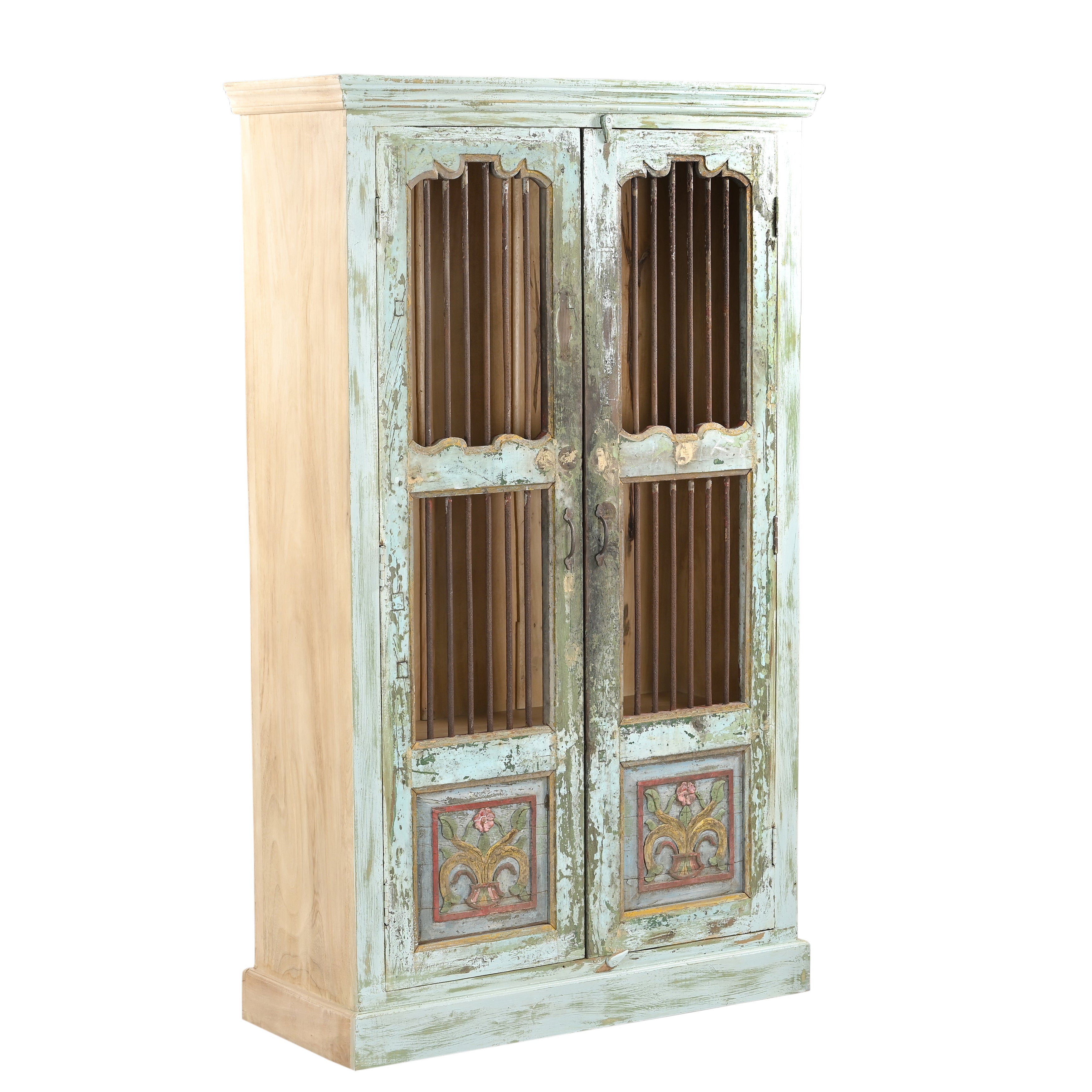 Antique Jali Door Cabinet