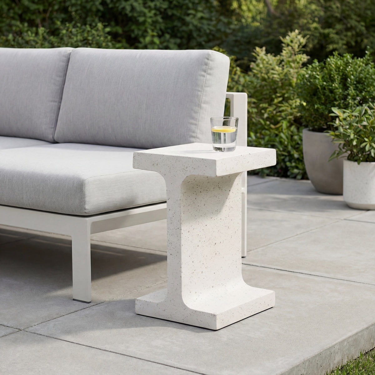 Justin End Table Ivory Terrazzo by Urbia - detail 5