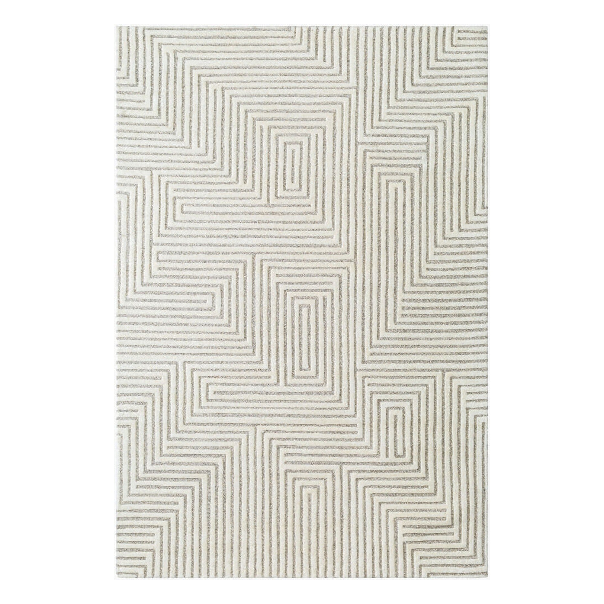 Brook Beige/Cream Handmade Rug - 2' x 3'