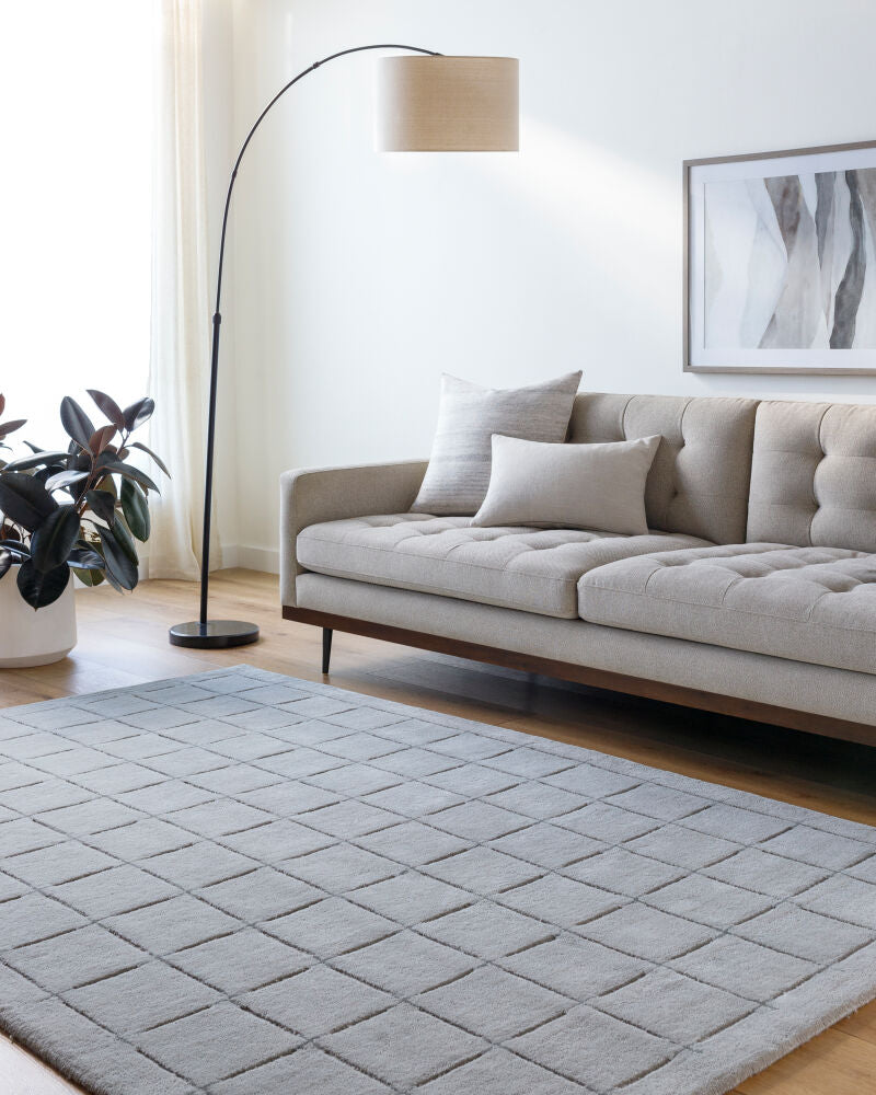 Brook Charcoal/Gray Handmade Rug - roomscene