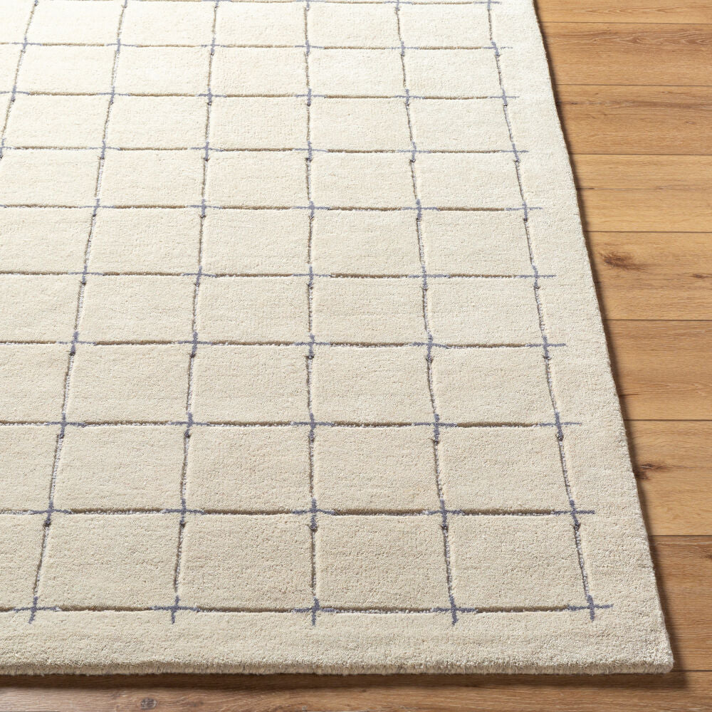 Brook Charcoal/Tan Handmade Rug - front