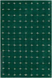 Brook Dark Green/Light Beige Handmade Rug BKO-2333 - 3' x 10'