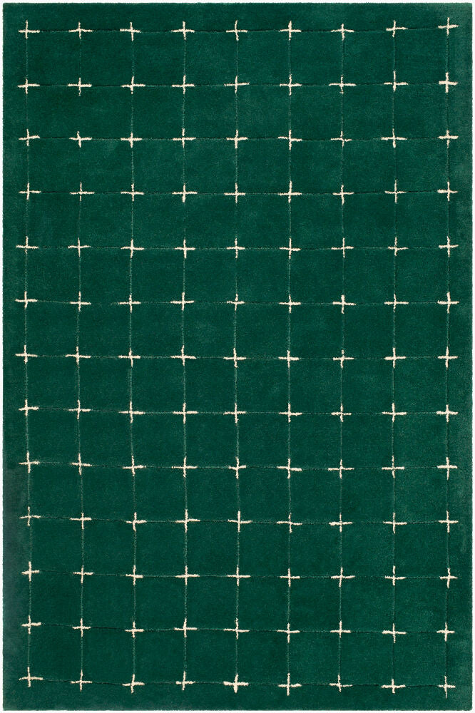 Brook Dark Green/Light Beige Handmade Rug BKO-2333 - 3' x 10'