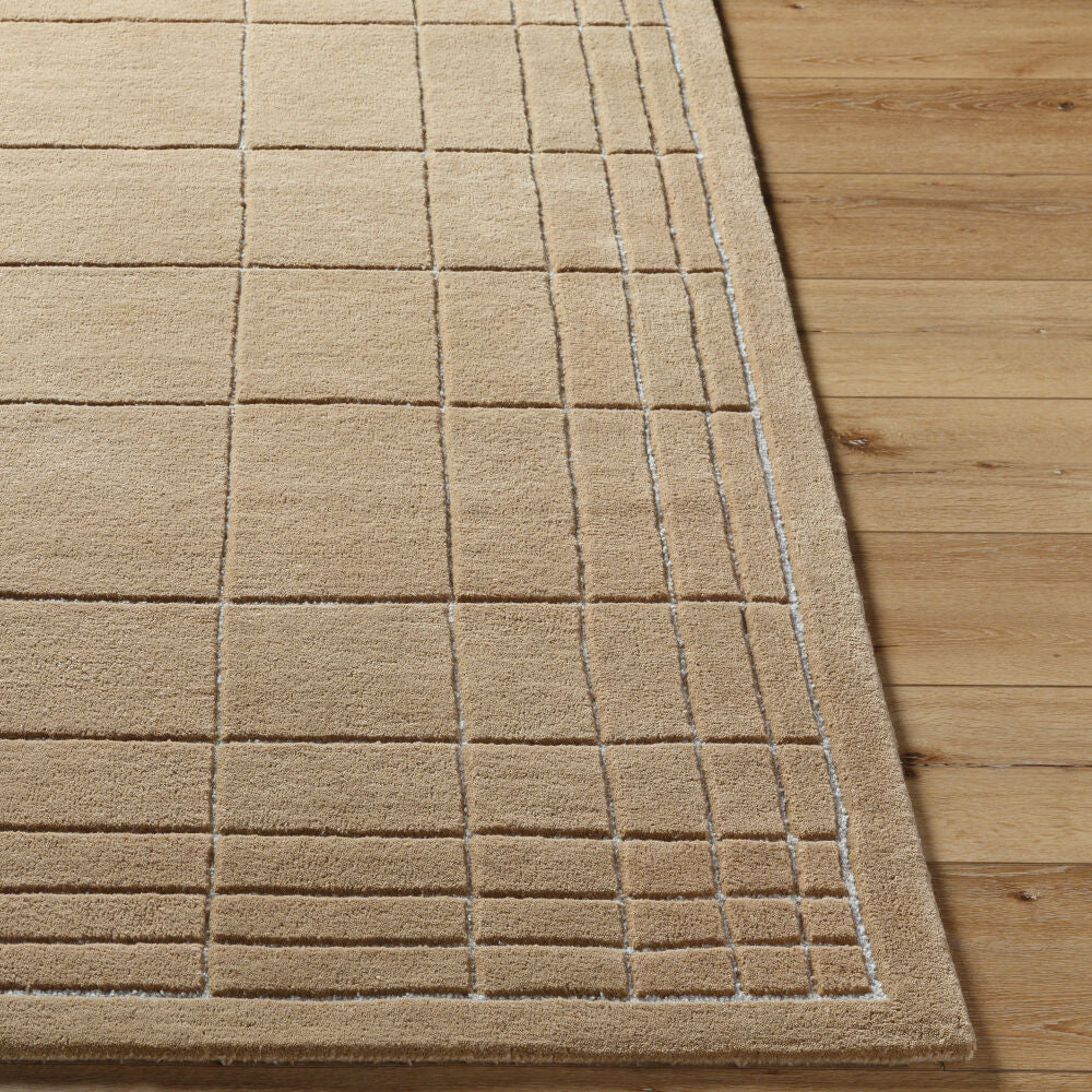 Brook Brown/Medium Gray Handmade Rug - front