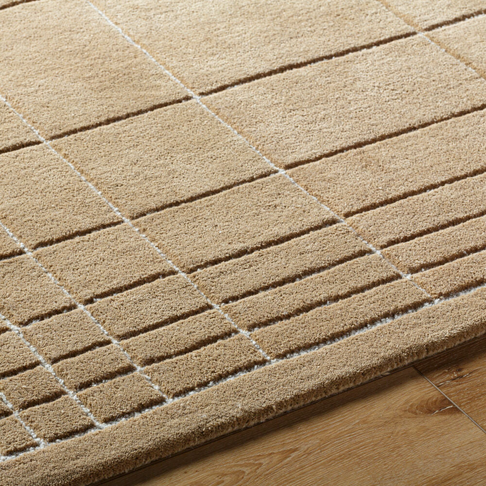 Brook Brown/Medium Gray Handmade Rug - texture