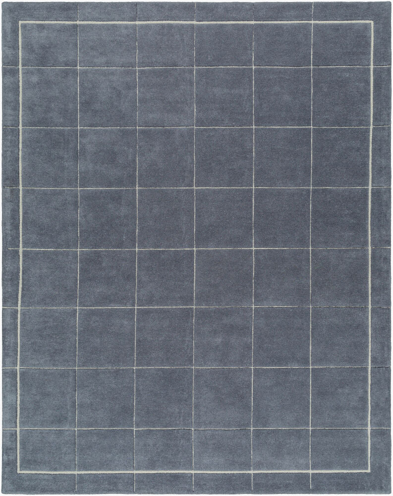 Brook Charcoal/Oatmeal Handmade Rug - 3' x 10'