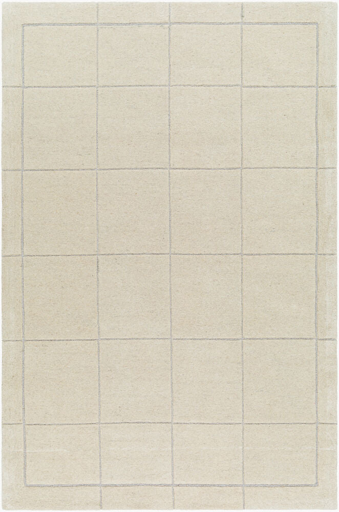 Brook Light Beige/Medium Gray Handmade Rug - 3' x 10'