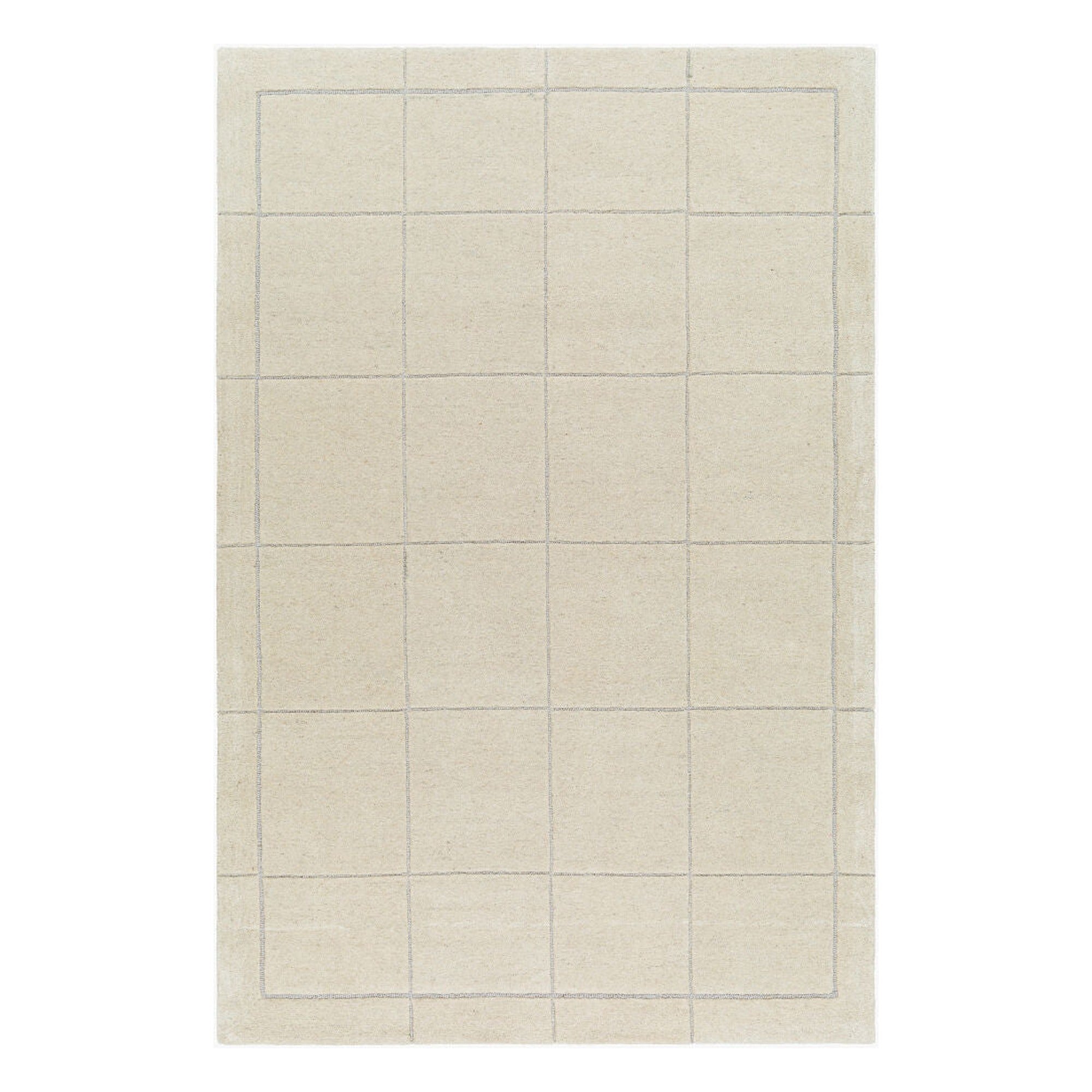 Brook Light Beige/Medium Gray Handmade Rug - 3' x 10'