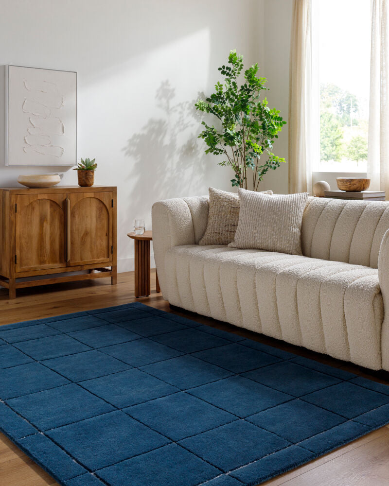 Brook Deep Teal/Seafoam Handmade Rug - roomscene