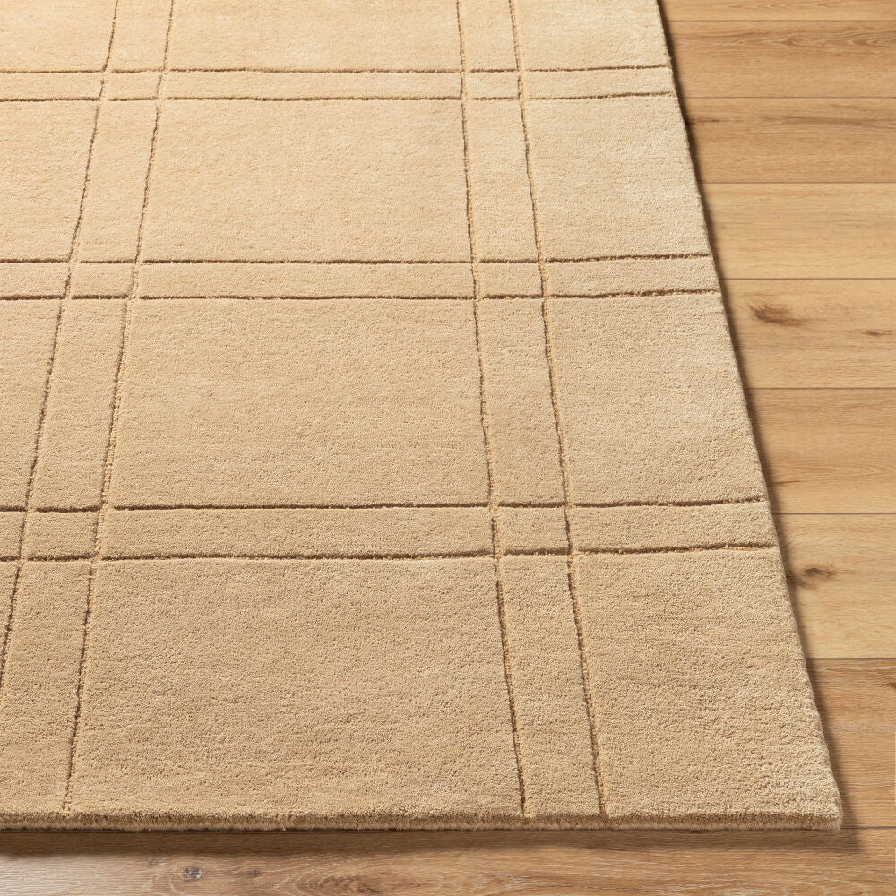 Brook Tan Handmade Rug - front