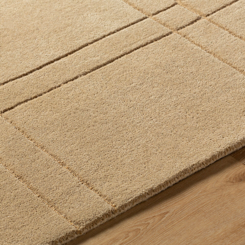 Brook Tan Handmade Rug - texture