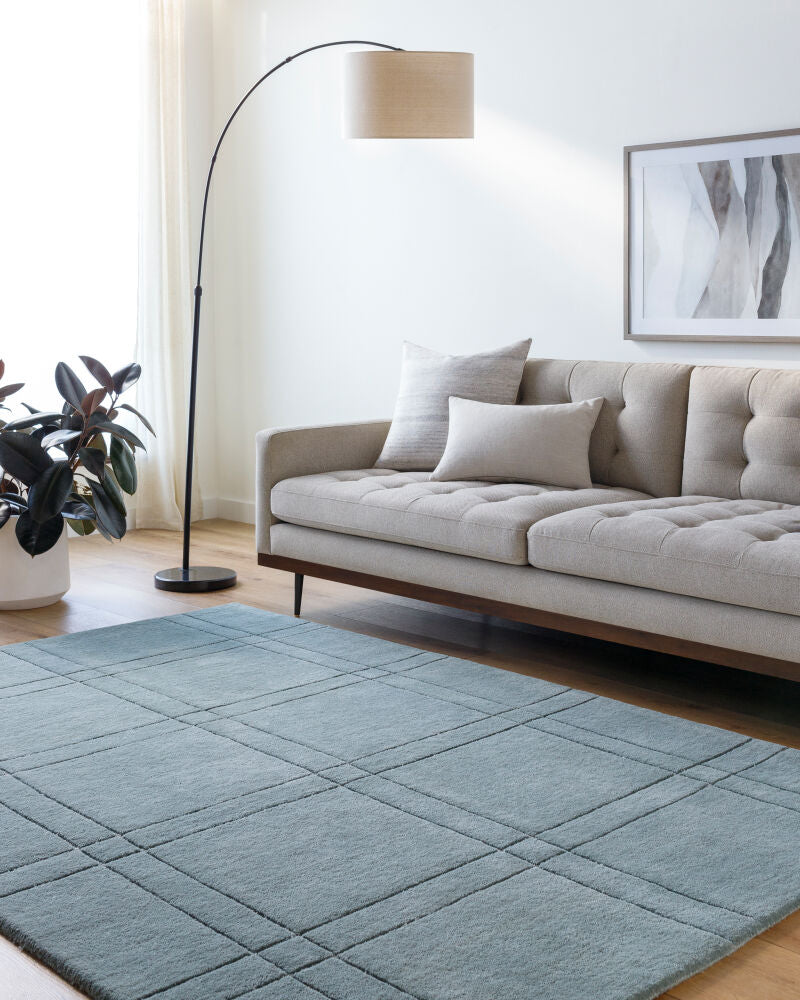 Brook Sage/Seafoam Handmade Rug - roomscene