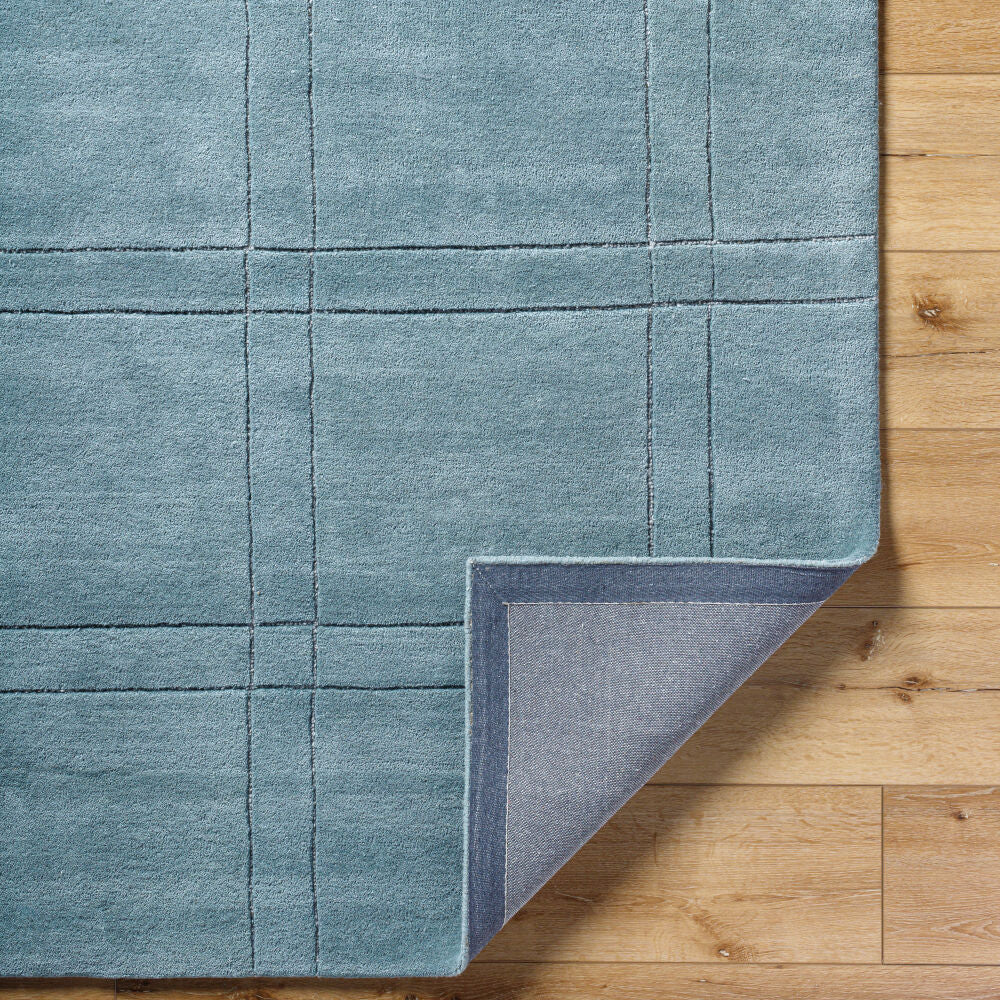 Brook Sage/Seafoam Handmade Rug - fold