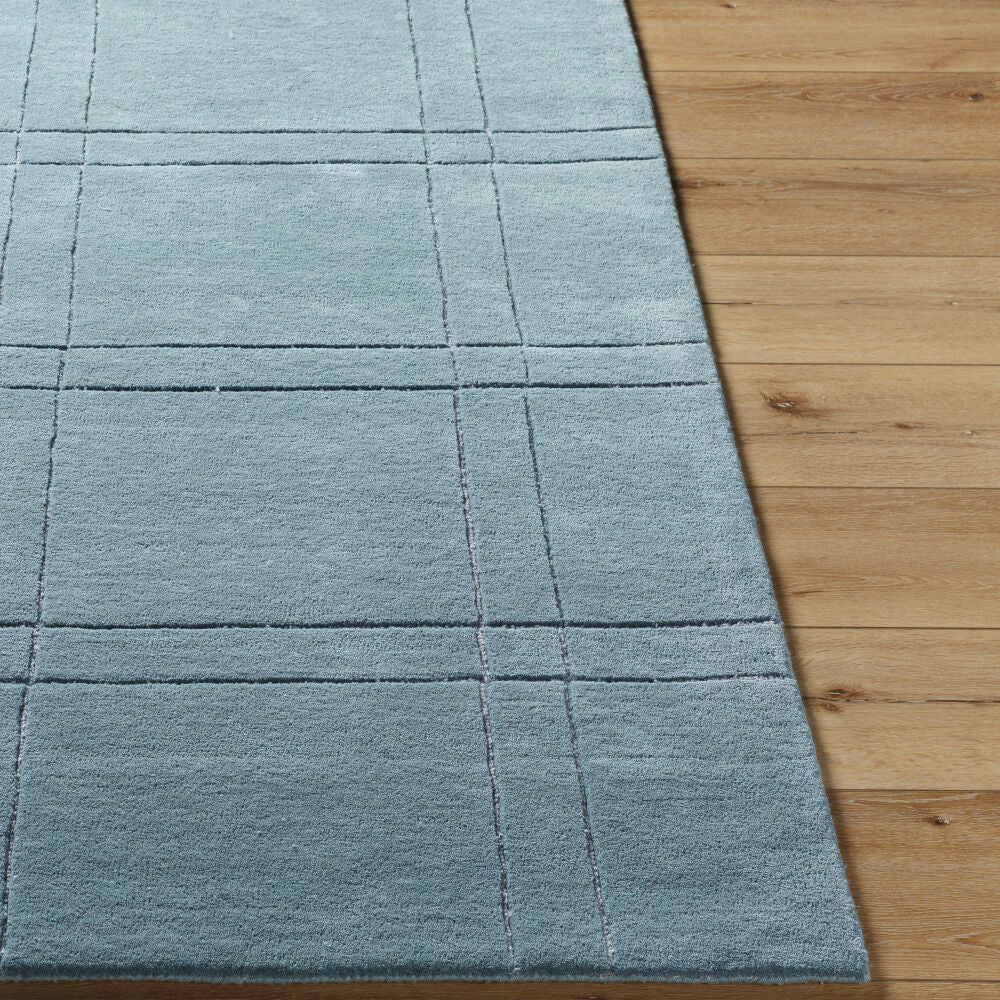 Brook Sage/Seafoam Handmade Rug - front