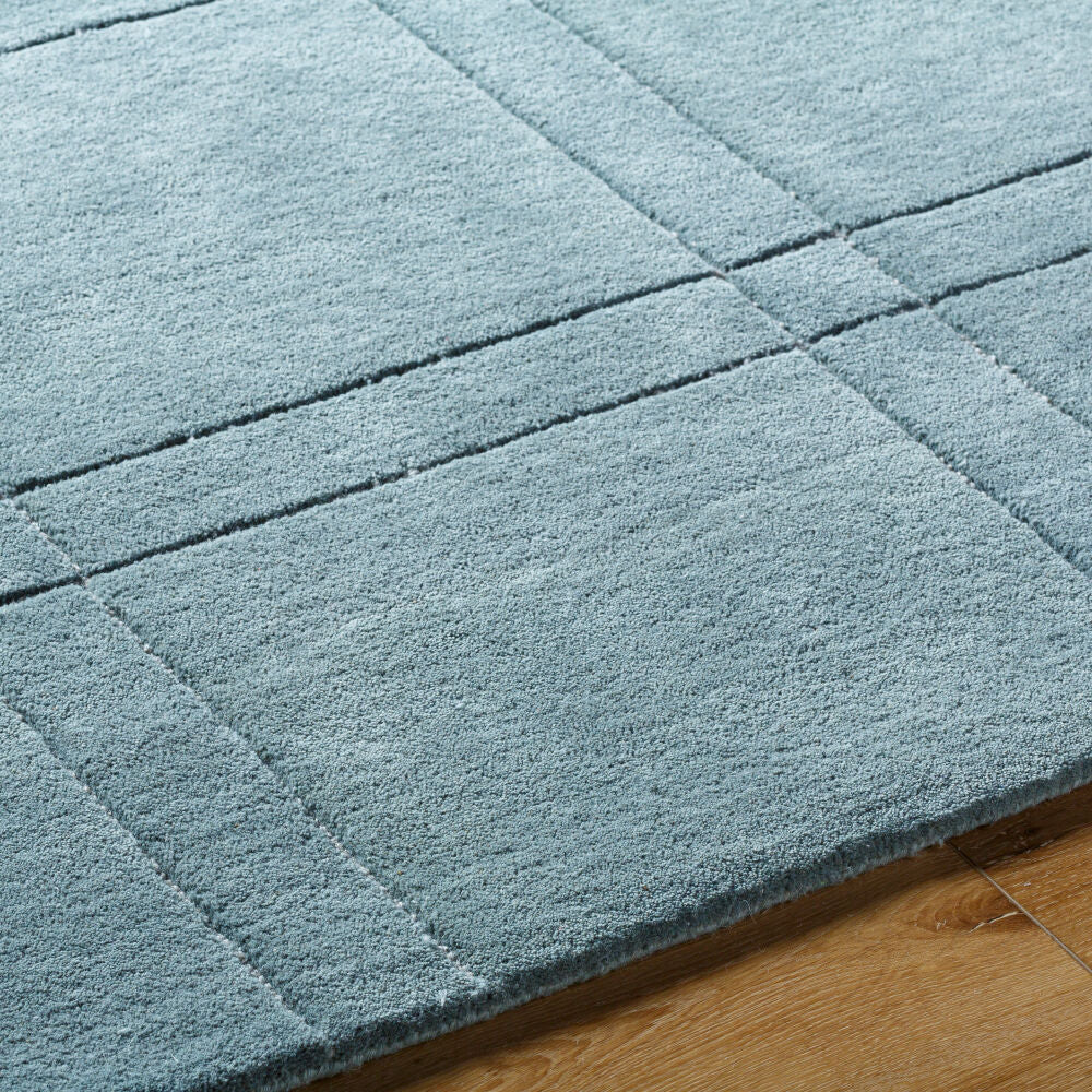 Brook Sage/Seafoam Handmade Rug - texture