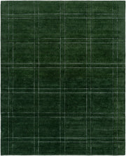 Brook Dark Green/Light Slate Handmade Rug - 3' x 10'