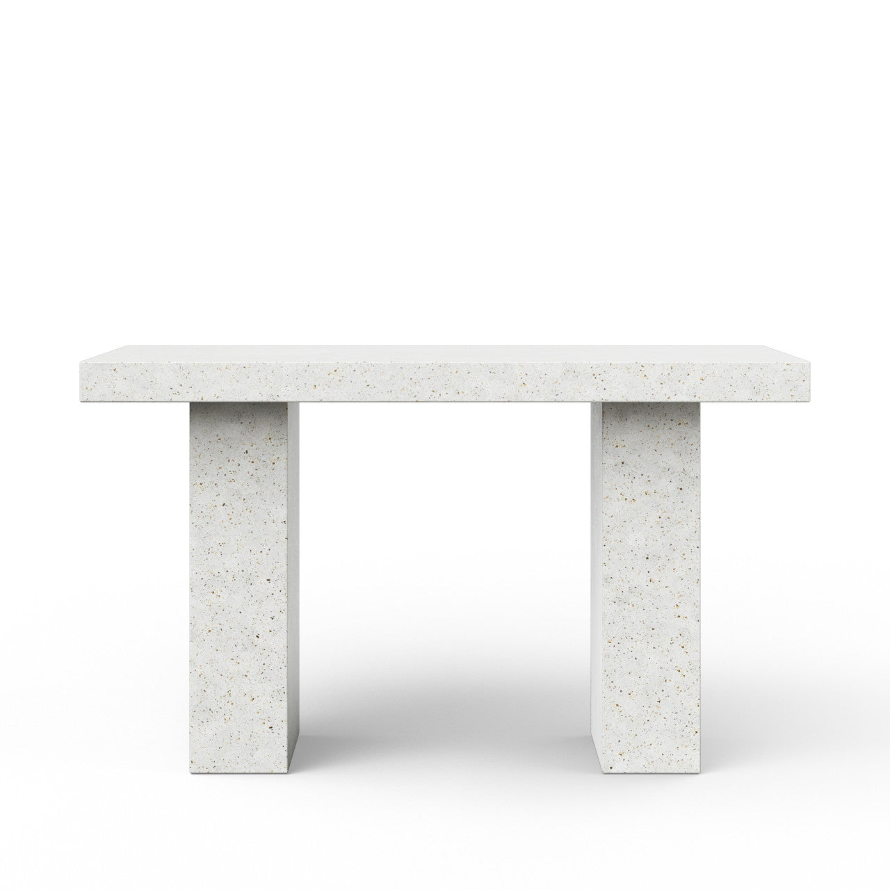 Mixx - Elcor - Bar Height Dining Table - 35.5" x 70.75" - Ivory Terrazzo