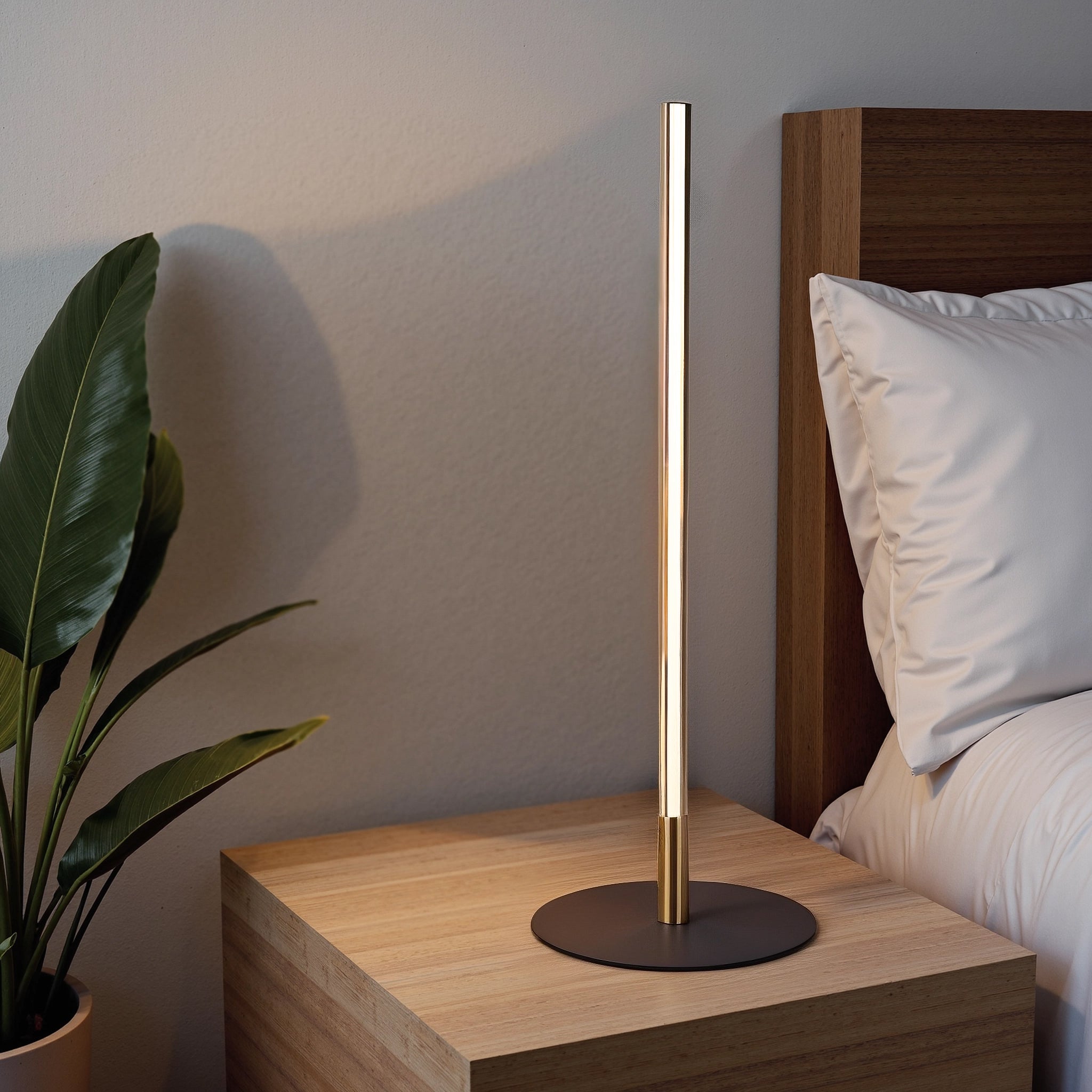 Dimond LED Table Lamp | Matte Black and Round Metal Base