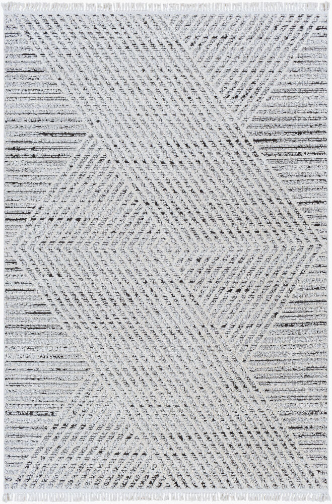 Berlin Dark Brown/Sage Machine Woven Rug BLR-2302 - 5'3" x 7'