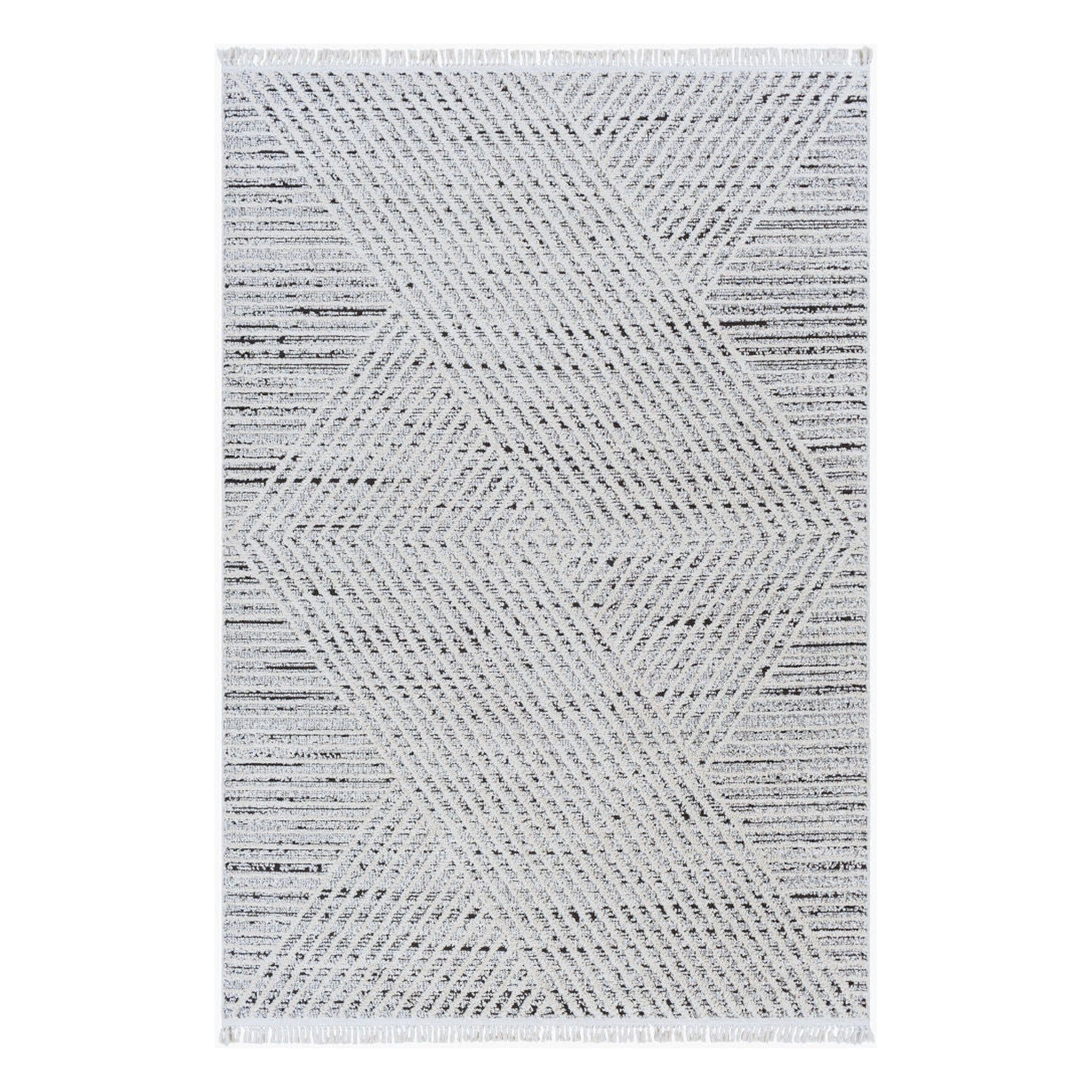 Berlin Dark Brown/Sage Machine Woven Rug BLR-2302 - 5'3" x 7'