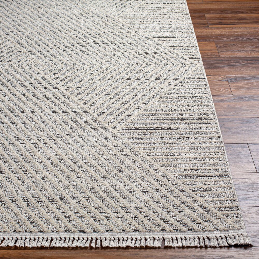 Berlin Dark Brown/Sage Machine Woven Rug BLR-2302 - front