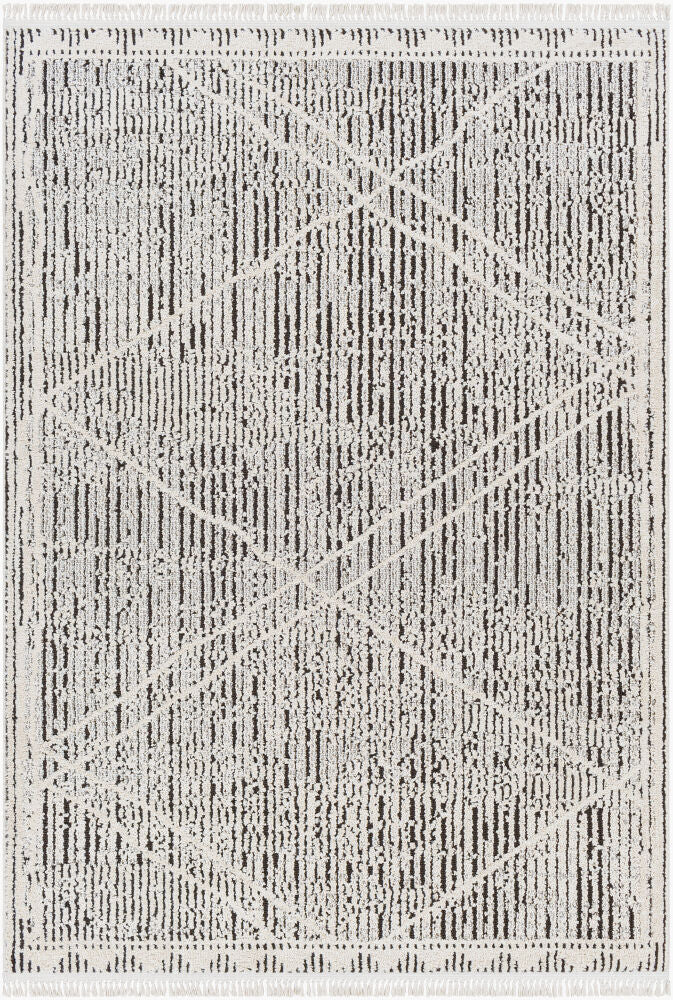 Berlin Dark Brown/Sage Machine Woven Rug BLR-2306 - 5'3" x 7'