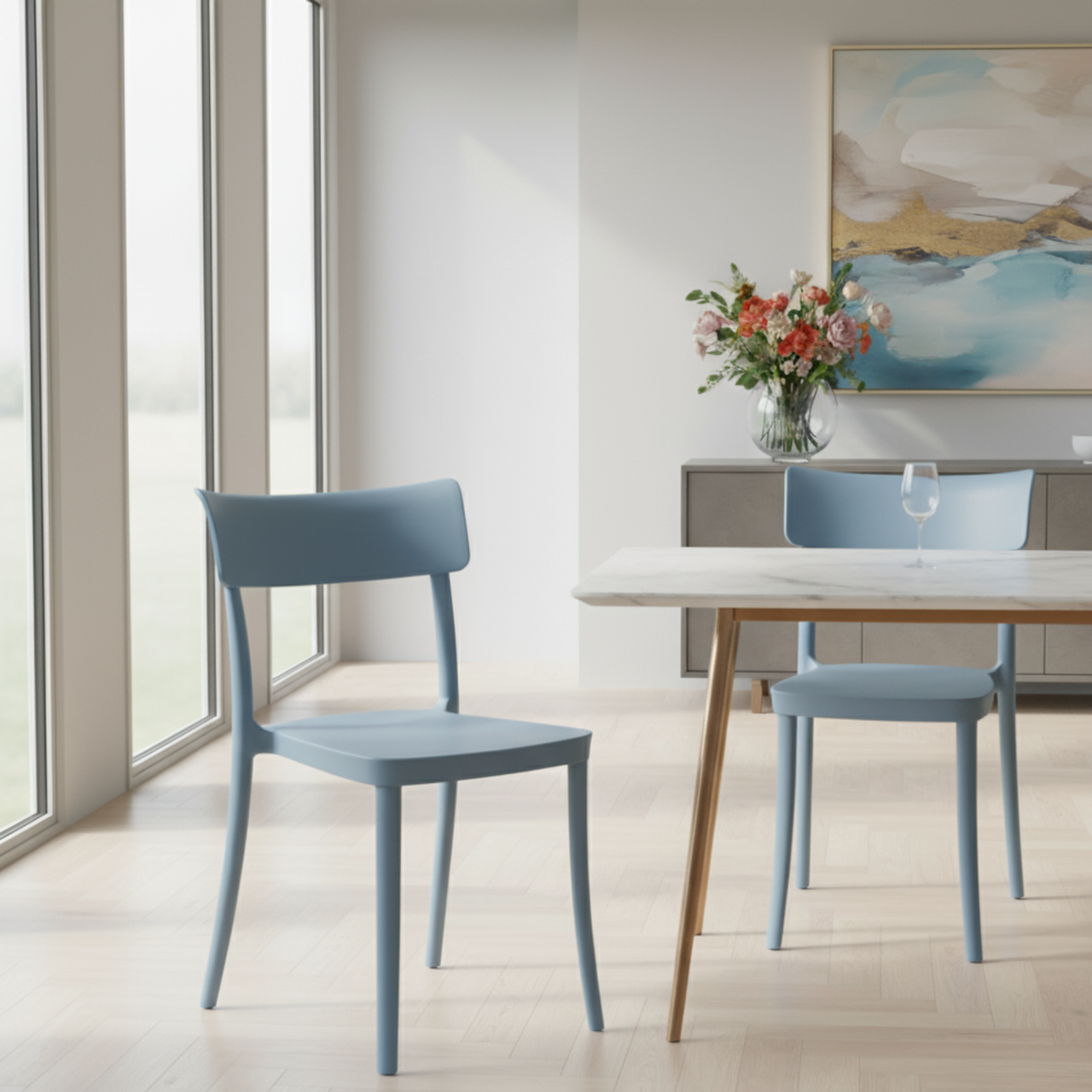 Avvolta Indoor/Outdoor Stacking Dining Side Chair