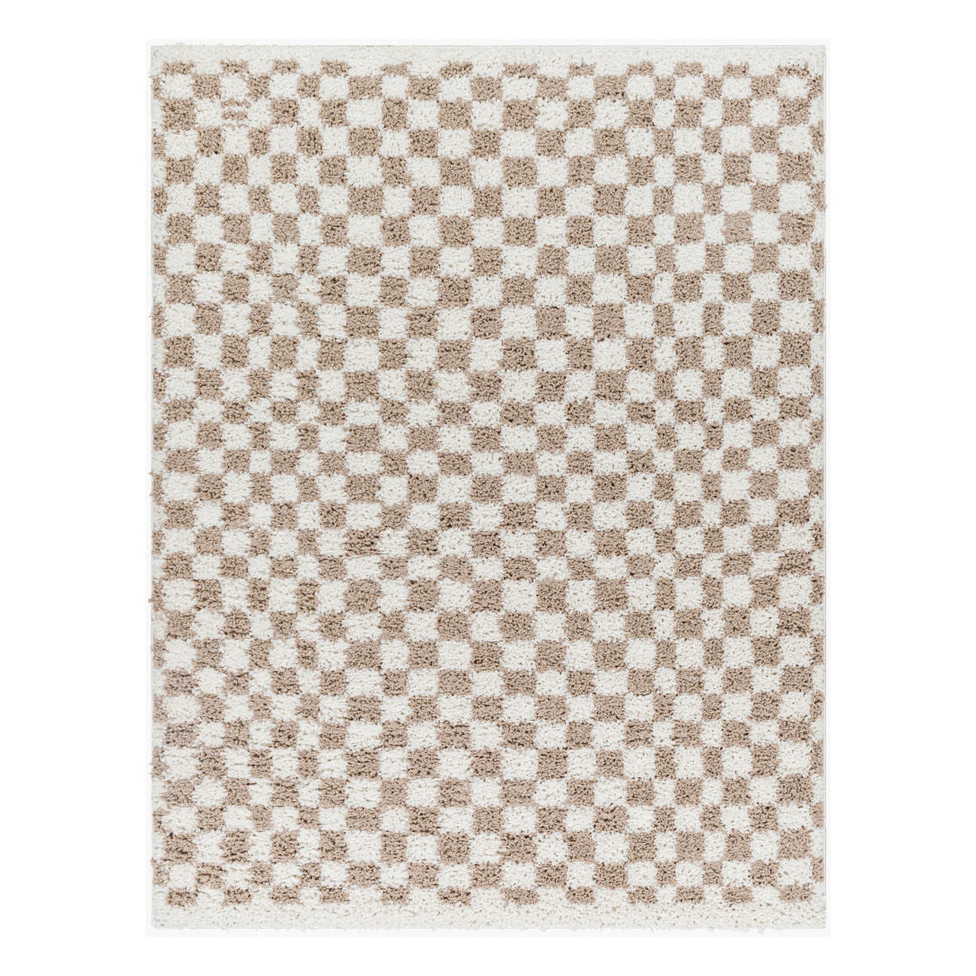 Birmingham Ivory/Tan Machine Woven Rug - 5'3" x 7'