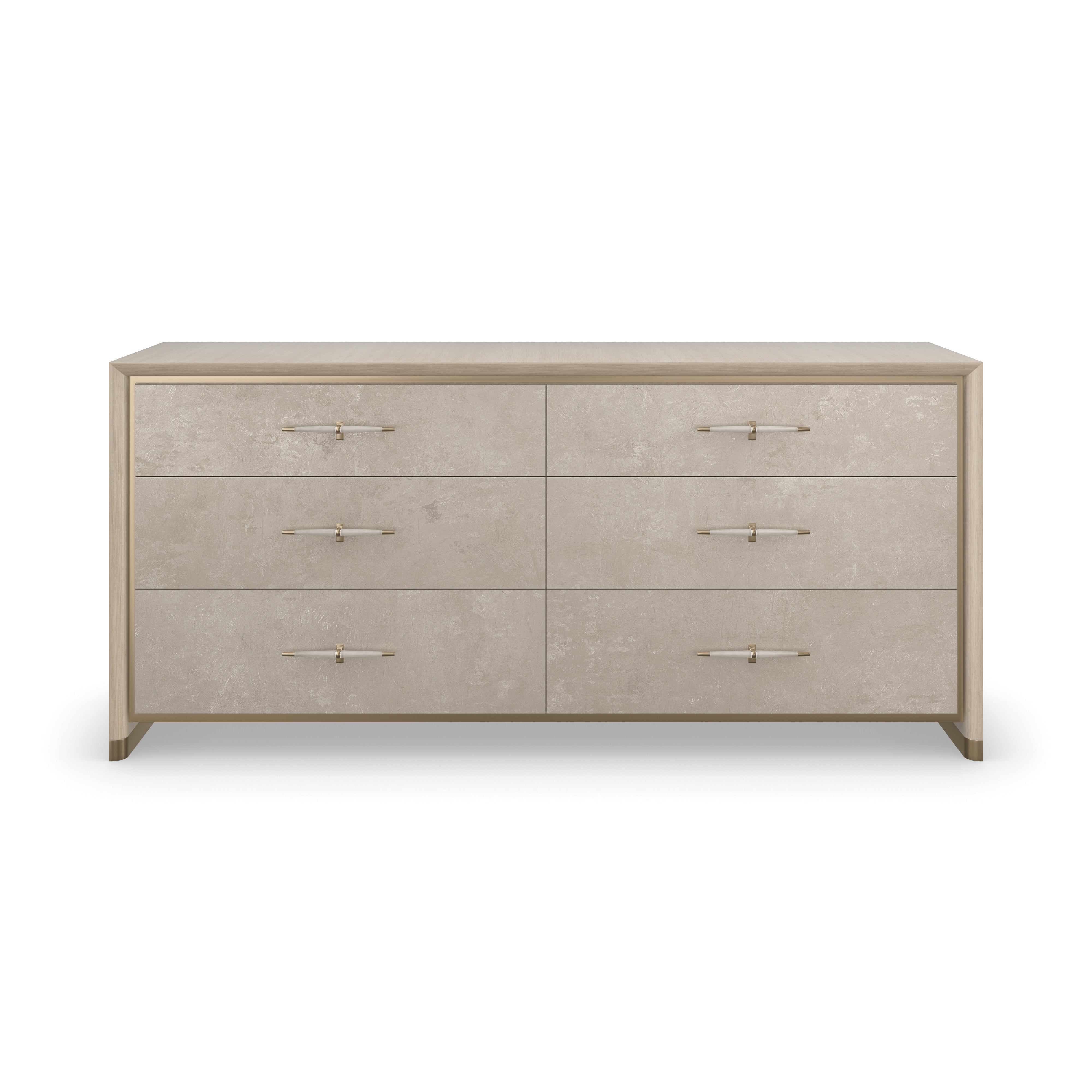 Hang Up Dresser Brushed Gold 70" by Caracole
