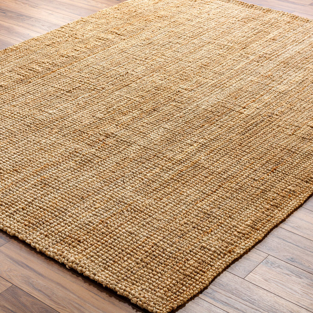 Calla Beige/Tan Handmade Rug - corner