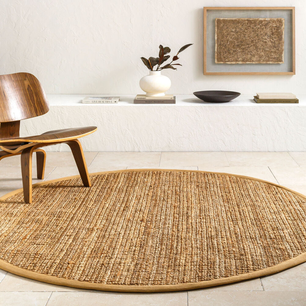 Calla Beige/Tan Handmade Rug - roomscene