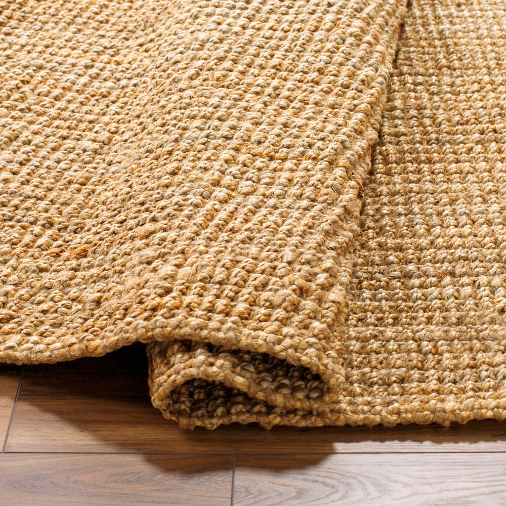 Calla Beige/Tan Handmade Rug - fold