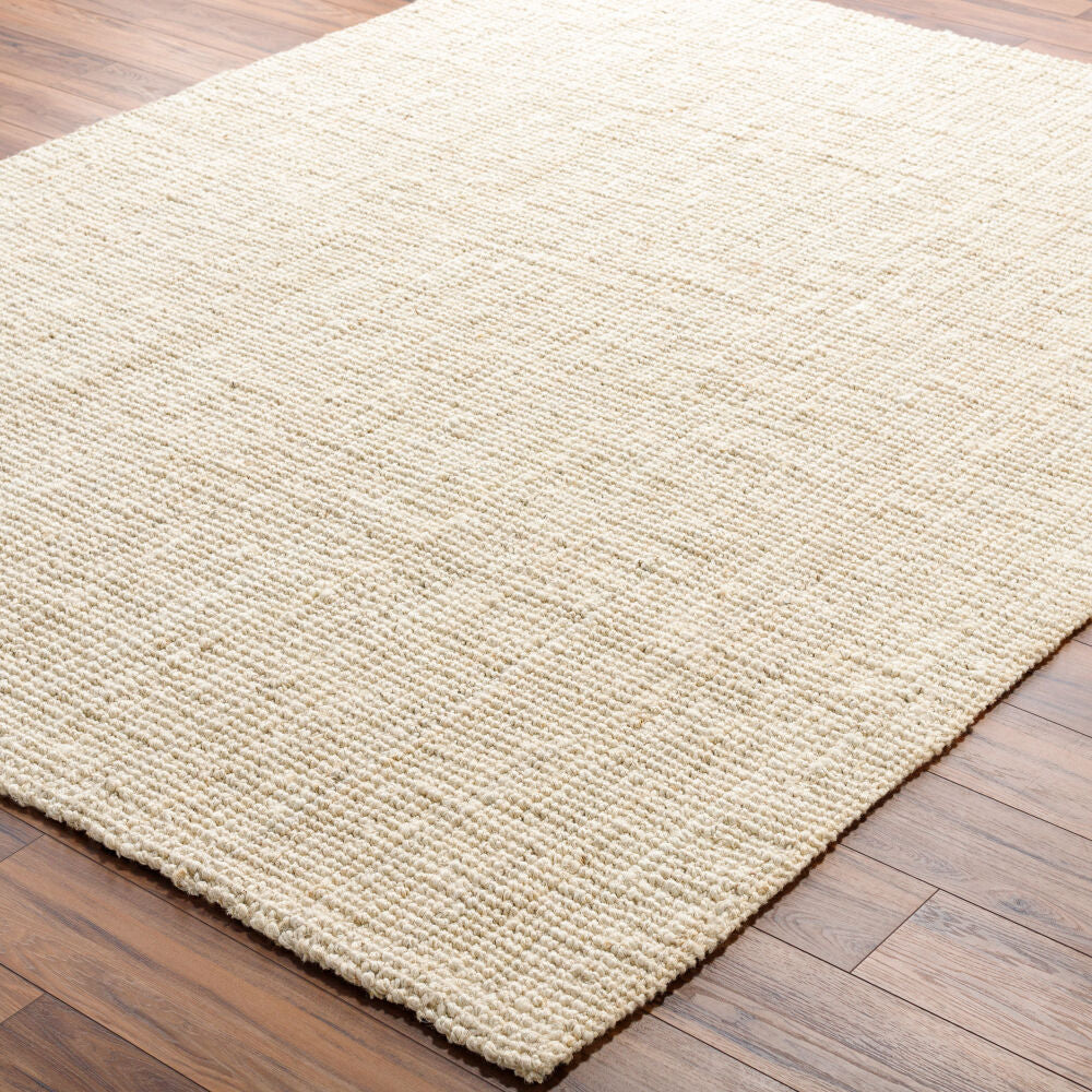 Calla Butter Handmade Rug - corner