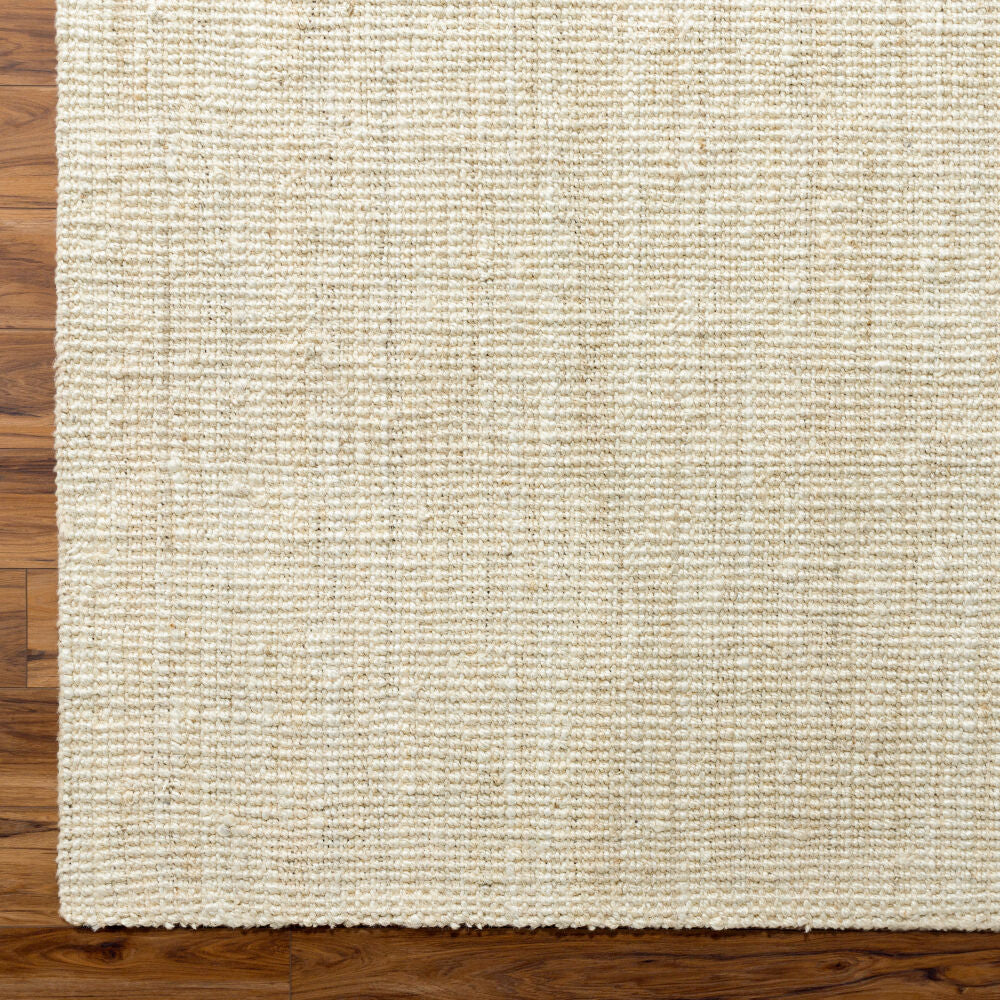 Calla Butter Handmade Rug - overhead