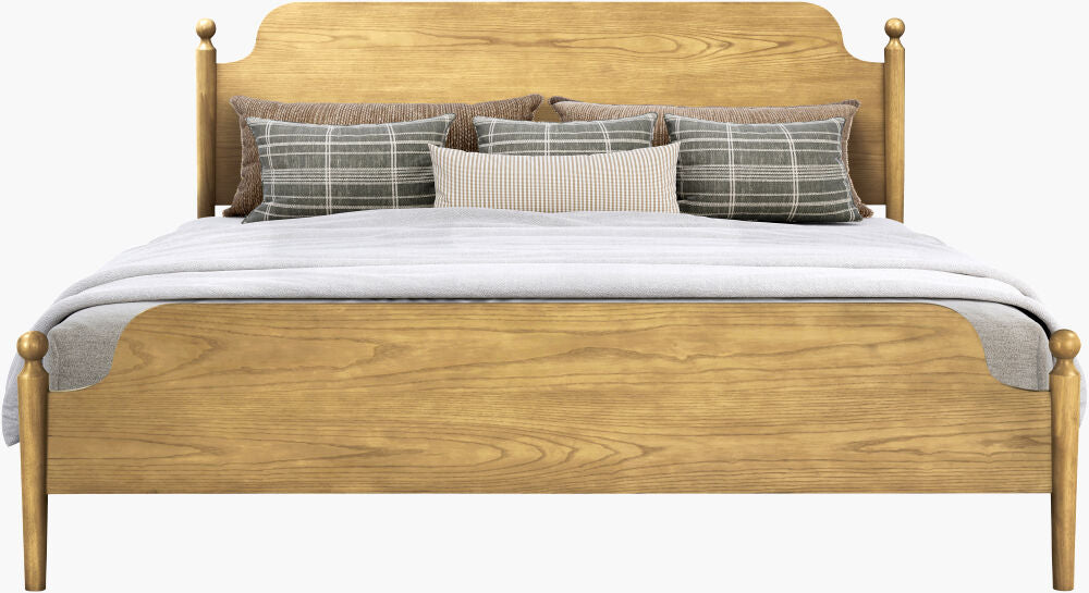 Adella Wood Bed - front
