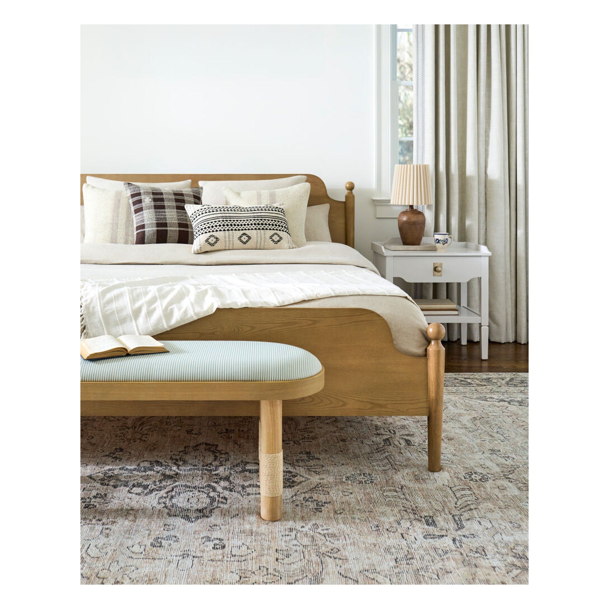 Adella Wood Bed - styleshot