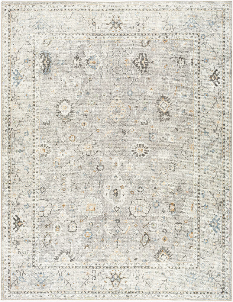 Davina Brown/White Machine Woven Rug - 2'2" x 3'9"