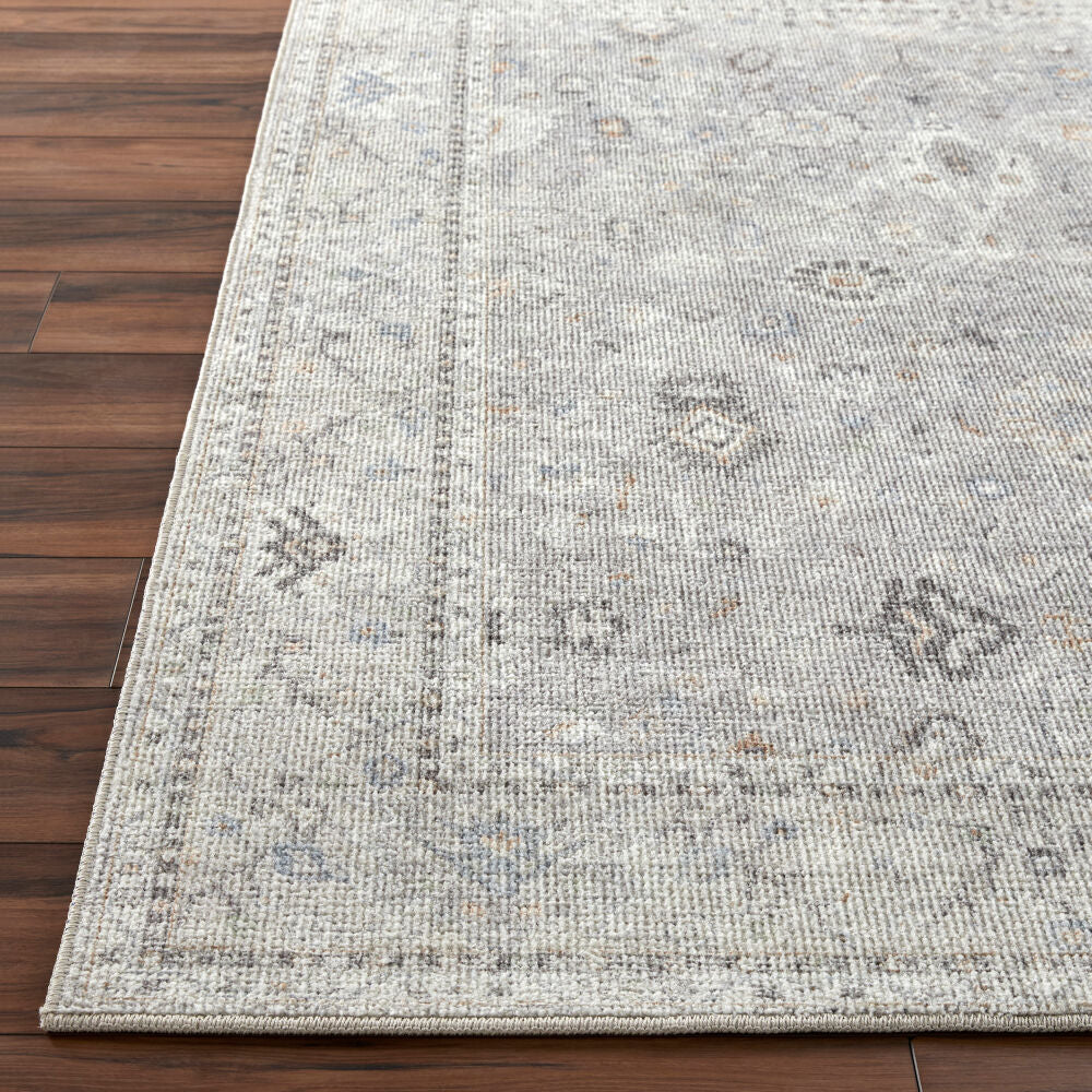 Davina Brown/White Machine Woven Rug - front