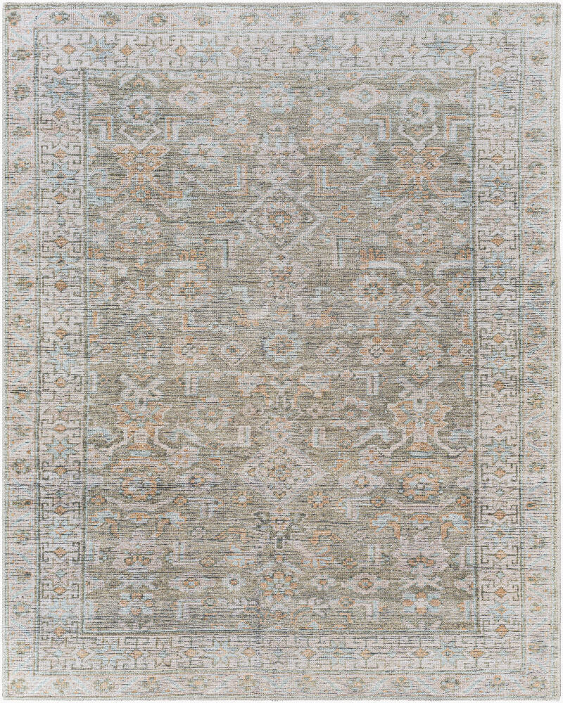 Darling Beige/Olive Machine Woven Rug - 2'7" x 10'