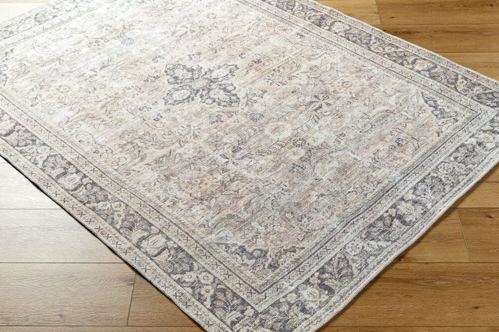Darling Black/White Machine Woven Rug BODA-2304 - corner