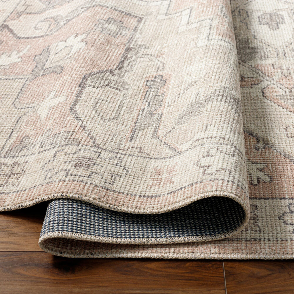 Elle Charcoal/Tan Machine Woven Rug BOEC-2300 - fold