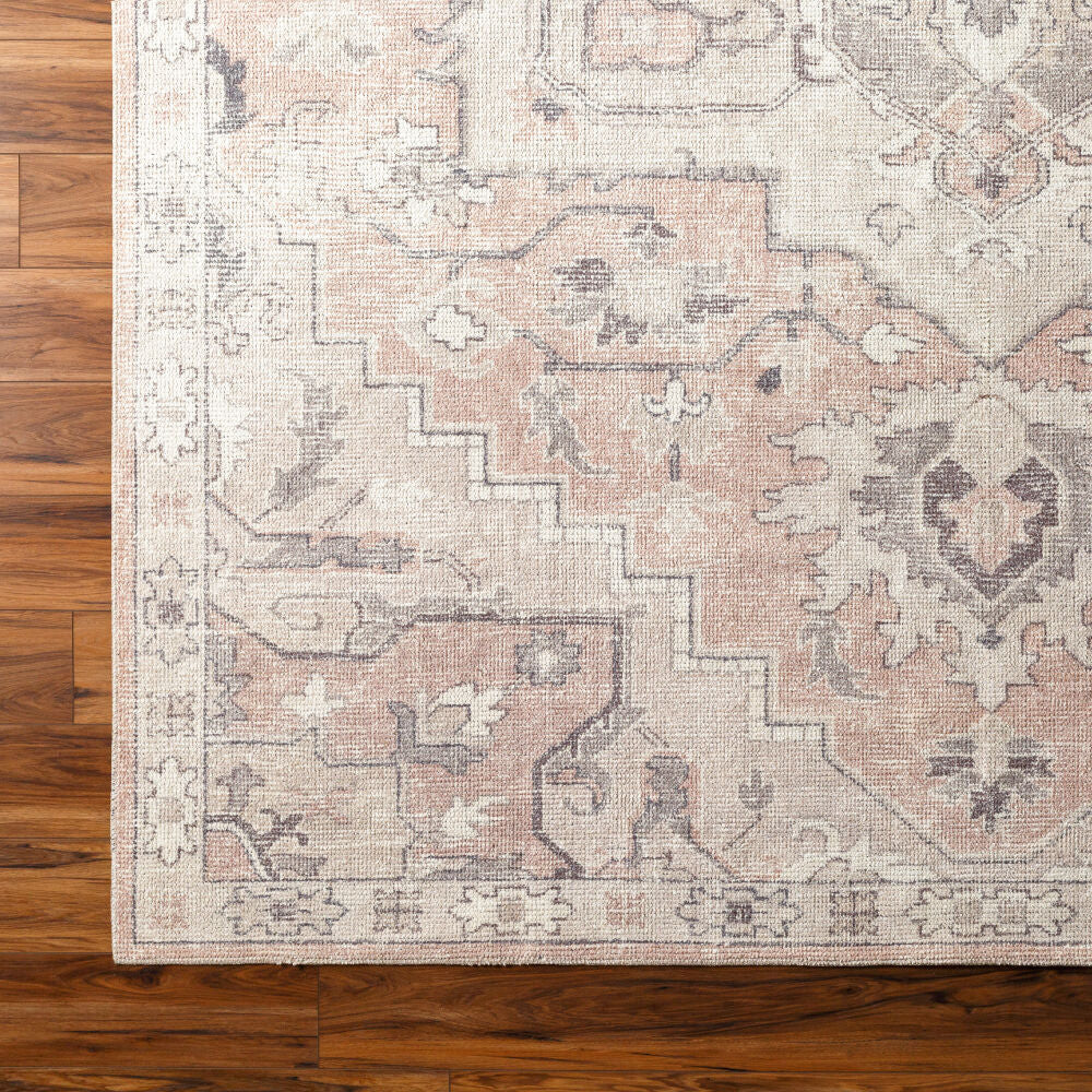 Elle Charcoal/Tan Machine Woven Rug BOEC-2300 - overhead